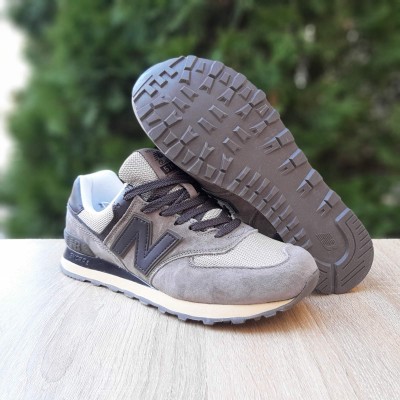 New Balance 574 бежевые с коричневым, Размер 42