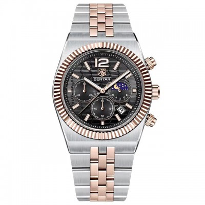 Benyar BY-5225 Silver-Rose Gold-Black Benyar BY-5225 Silver-Rose Gold-Black