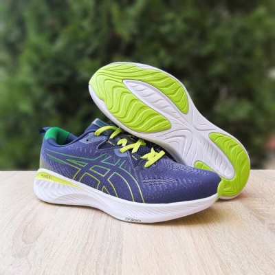 Asics GEL-Cumulus 25 синие с салатовым, Размер 44