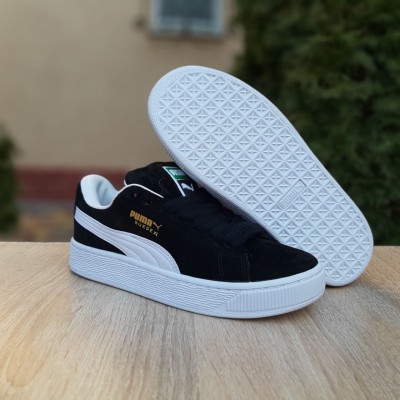 PUMA Suede XL чорні з білим, Розмір 44