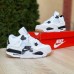 Nike Air Jordan 4 SB білі з чорним та сірим, Розмір 41