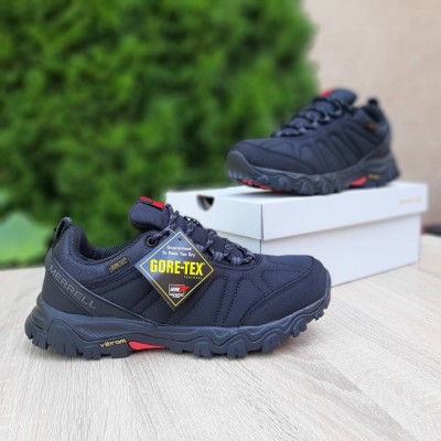 Merrell MOAB gore-tex Черные с красным, Размер 44