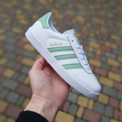 Adidas Gazelle білі з бірюзою, Розмір 36