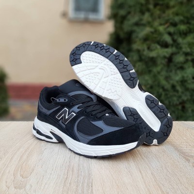 New Balance 2002 R чорні з білим, Розмір 44