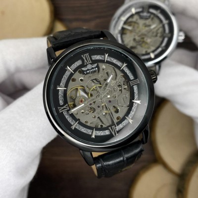 Forsining 8173 Silver-Black Steel