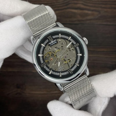 Forsining 8173 Silver-Black Steel