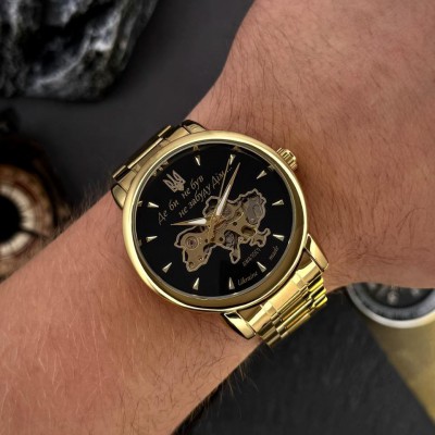 Awarder 022-3D Не забуду Дом Gold-Black Steel