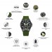 Awarder Embroidery Black-Army Green Black Battery 10ATM