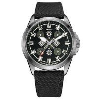 Awarder Embroidery Silver-Army Green Black Battery 10ATM