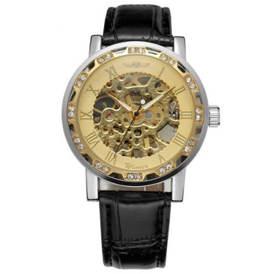 Winner 8012 Diamonds Automatic Black-Silver-Gold Winner 8012 Diamonds Automatic Black-Silver-Gold