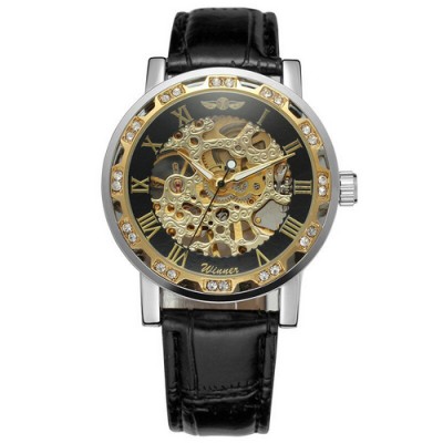 Winner 8012 Diamonds Automatic Black-Silver-Gold-Black Winner 8012 Diamonds Automatic Black-Silver-Gold-Black