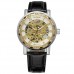 Winner 8012 Diamonds Automatic Black-Silver-Gold-White