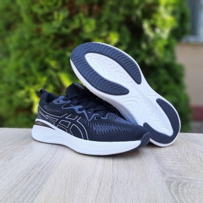 Asics GEL-CUMULUS 25 черные на белом, Размер 45