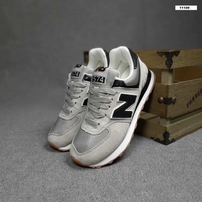 New Balance 574 светло серые на бежевом, Размер 41