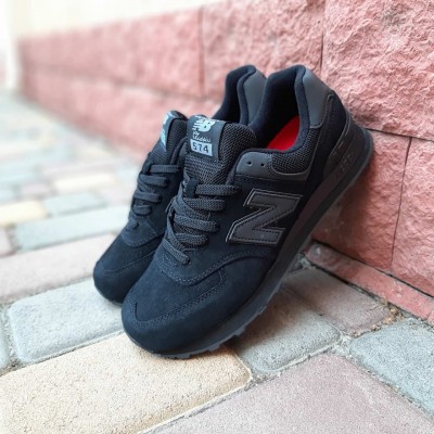 New Balance 574 Чорні повністю, Розмір 36