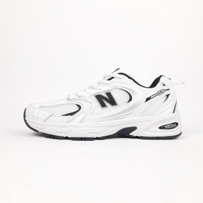 New Balance 530 Білі з чорним, Розмір 38 New Balance 530 Білі з чорним, Розмір 38