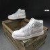 Nike Air Jordan 1 MID молочні з блакитним, Розмір 37