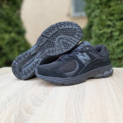 New Balance 2002R Triple Black Suede U2002RBL чорні, Розмір 41