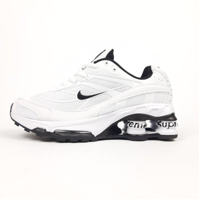 Nike Shox Ride 2 Supreme белые с черным, Размер 38