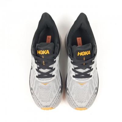 HOKA ONE ONE Challenger Atr 7 серые с черным и оранжевым, Размер 36