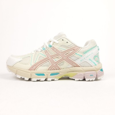 Asics Gel Kahana 8 бежевые с пудрой и салатовым, Размер 38