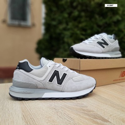 New Balance 574 Legacy светло серые (черная N), Размер 44