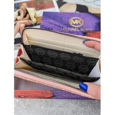Гаманець Michael Kors великий Майкл Корс жіночий великий пудровий