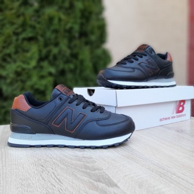 New Balance 574 Великаны Черные с коричневым, Размер 47