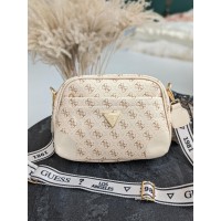 Сумка жіноча Guess молочний Гесс крос-боді
