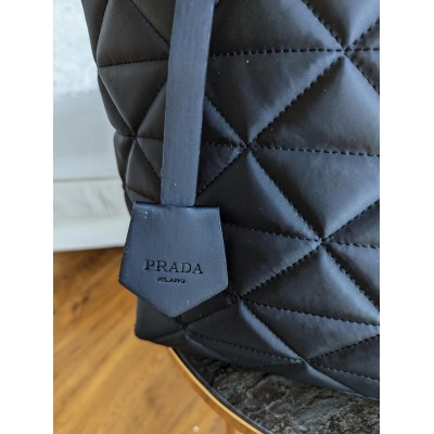 Сумка жіноча Prada чорний шопер сумочка Прада нейлонова