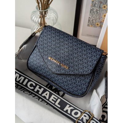 Сумка жіноча Michael Kors крос-боді 2 в 1 Майкл Корс синій