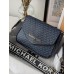 Сумка жіноча Michael Kors крос-боді 2 в 1 Майкл Корс синій