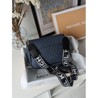 Сумка жіноча Michael Kors крос-боді 2 в 1 Майкл Корс синій