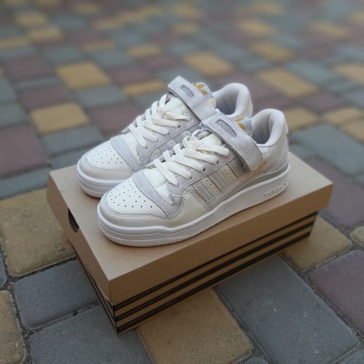 Adidas Forum LOW молочні з сірим, Розмір 36