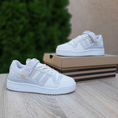 Adidas Forum LOW молочні з сірим, Розмір 36
