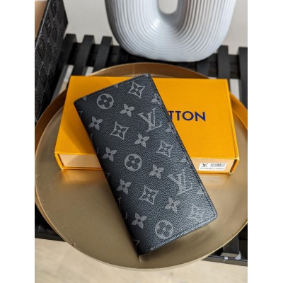 Чоловічий гаманець Louis Vuitton чорний класичний великий Луї Віттон Чоловічий гаманець Louis Vuitton чорний класичний великий Луї Віттон