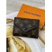 Жіночий гаманець Louis Vuitton коричневий + чорний конверт міні Луї Віттон