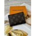 Жіночий гаманець Louis Vuitton коричневий + чорний конверт міні Луї Віттон