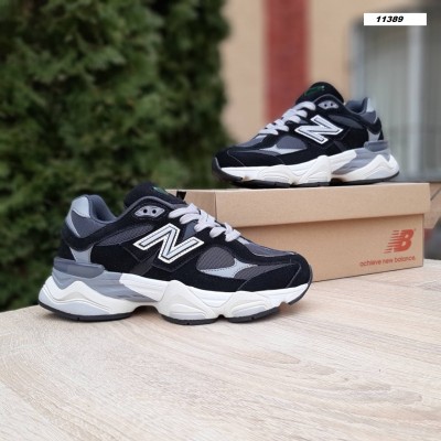 New Balance 9060 чорні з сірим, Розмір 41
