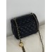 Сумка жіноча клатч через плече Chanel Classic Шанель чорний міні