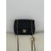 Сумка жіноча клатч через плече Chanel Classic Шанель чорний міні