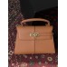 Сумка жіноча JW PEI Elise Large Top Handle Bag коричневий золото міні через плече