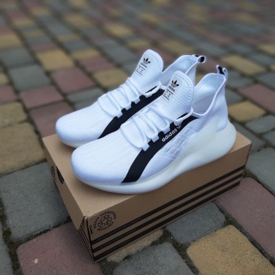 Adidas ZX BOOST Білі з чорним, Розмір 44