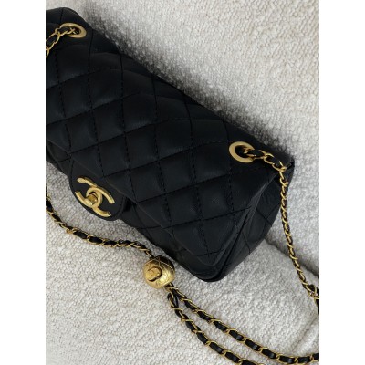 Сумка жіноча клатч через плече Chanel Classic Small Flap Bag Шанель чорний класичний
