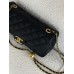 Сумка жіноча клатч через плече Chanel Classic Small Flap Bag Шанель чорний класичний