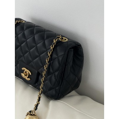 Сумка жіноча клатч через плече Chanel Classic Шанель чорний міні