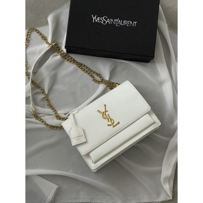 Женская сумка Yves Saint Laurent Sunset Medium YSL Ив Сен Лоран белый Женская сумка Yves Saint Laurent Sunset Medium YSL Ив Сен Лоран белый