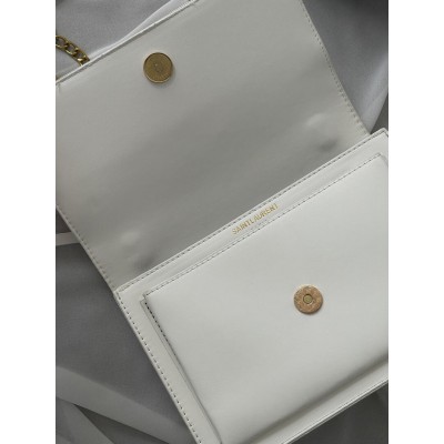 Женская сумка Yves Saint Laurent  Sunset Medium YSL Ив Сен Лоран белый
