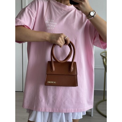 Сумка жіноча Jacquemus Le Chiquito Noeud коричневий клатч Жакмюс Premium