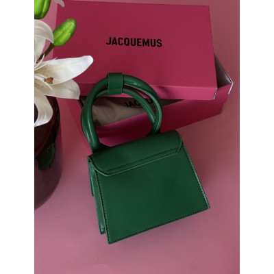 Сумка жіноча Jacquemus Le Chiquito Noeud зелений клатч Жакмюс Premium